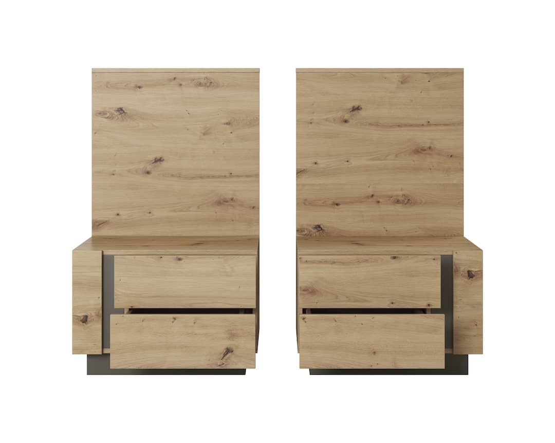 Arco Bedside Cabinets Oak Artisan Bedside Cabinet 