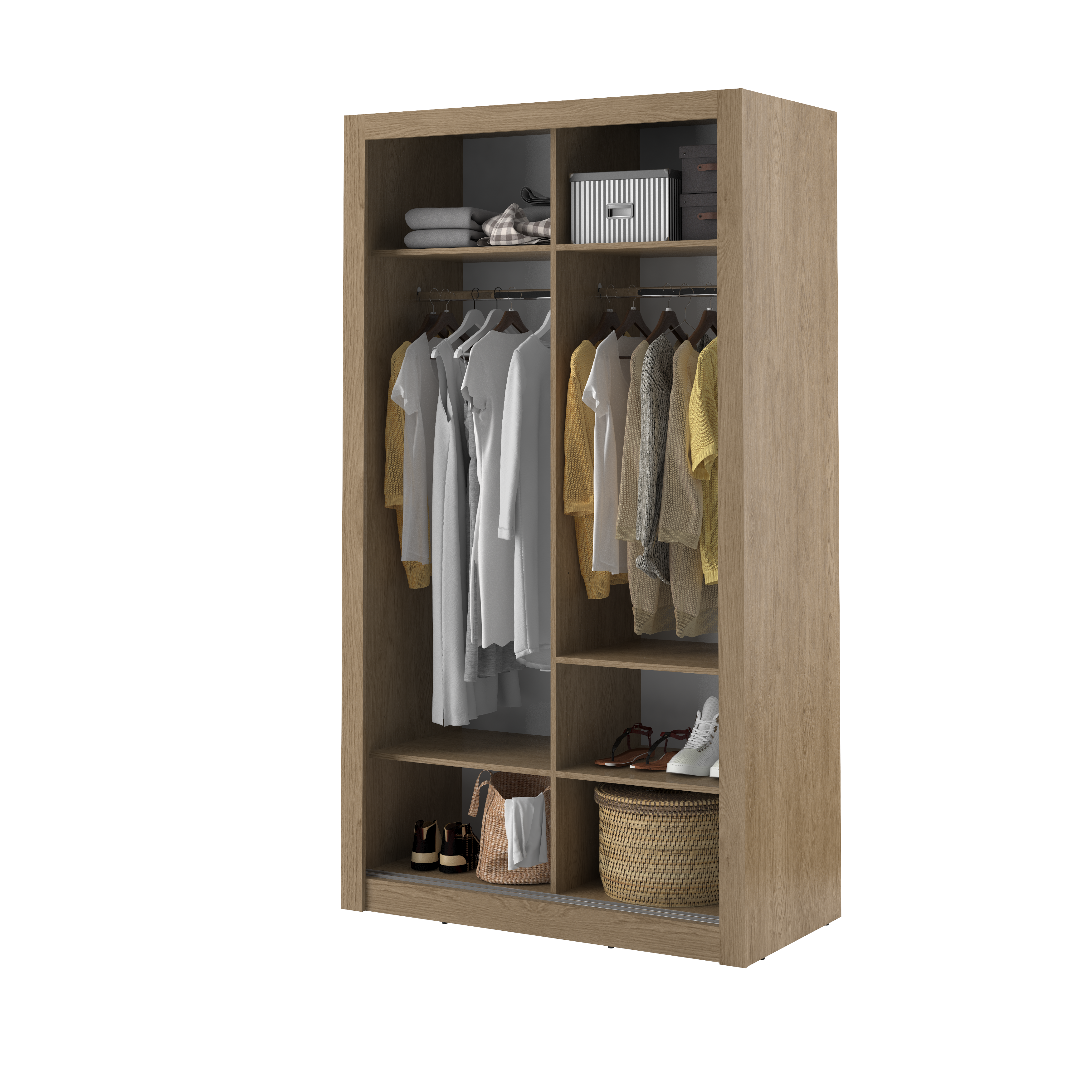 Arti 6 - 2 Sliding Door Wardrobe 120cm-Sliding Door Wardrobe