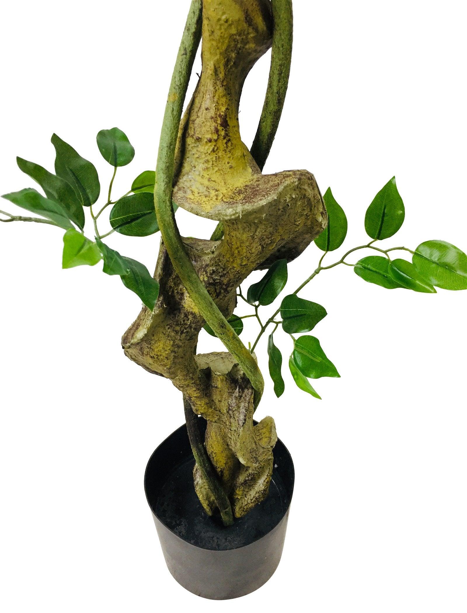 Artificial Ficus Tree With Twisted Trunk 137cm-Artificial Plants