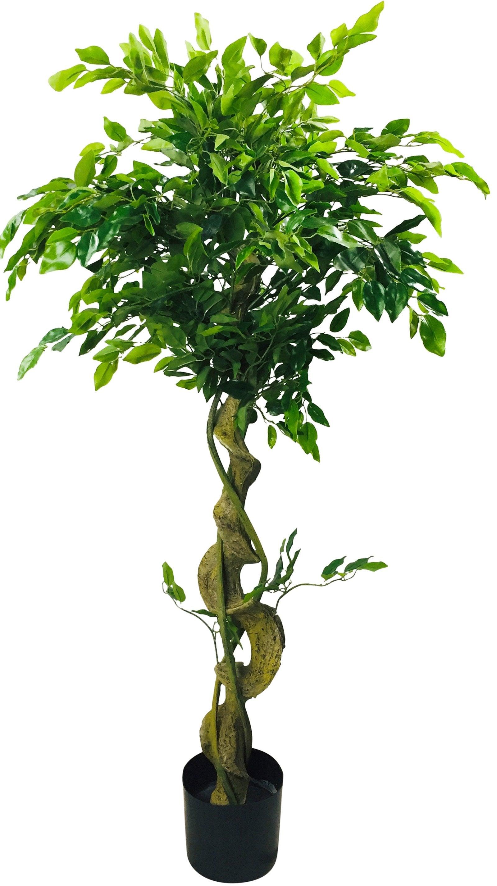 Artificial Ficus Tree With Twisted Trunk 137cm-Artificial Plants