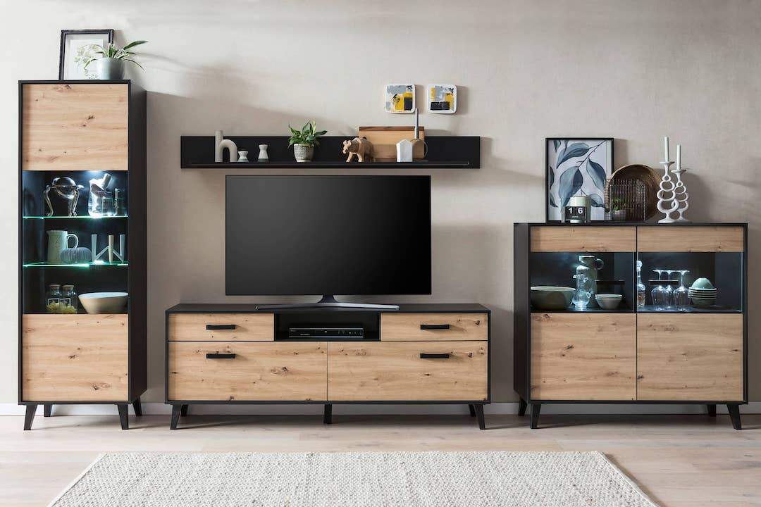Artona VA Living Room Set - £529.2 - Wall Unit 