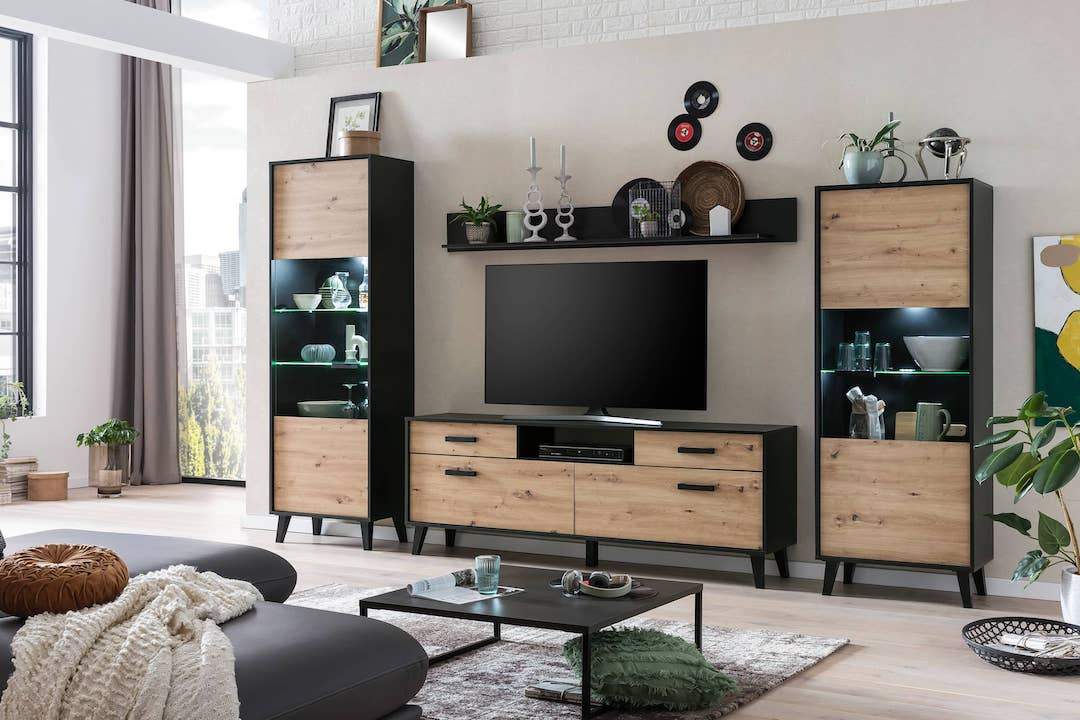 Artona VC Living Room Set - £498.6 - Wall Unit 