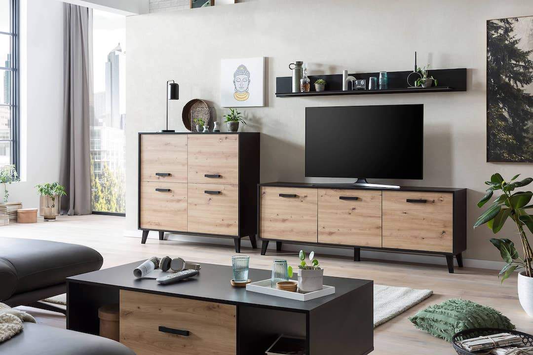 Artona VE Living Room Set - £331.2 - Wall Unit 