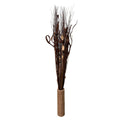 Assorted Leaves & Grasses In A Woven Natural Pot 150cm-Flower Sprays