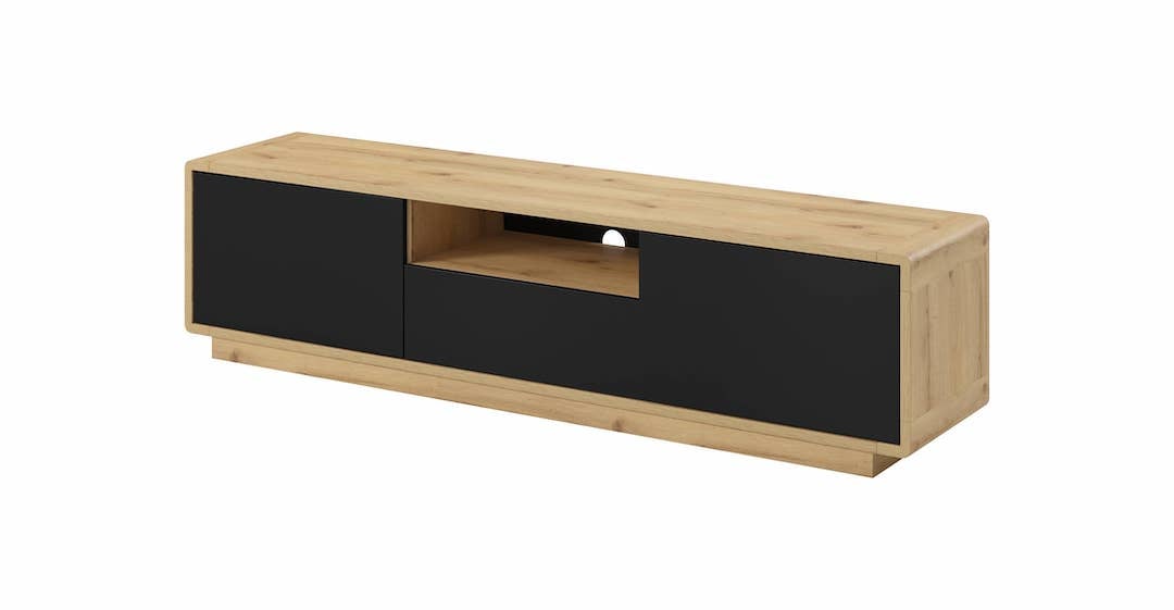 Aston 39 TV Cabinet - Black / 180cm - Living Room
