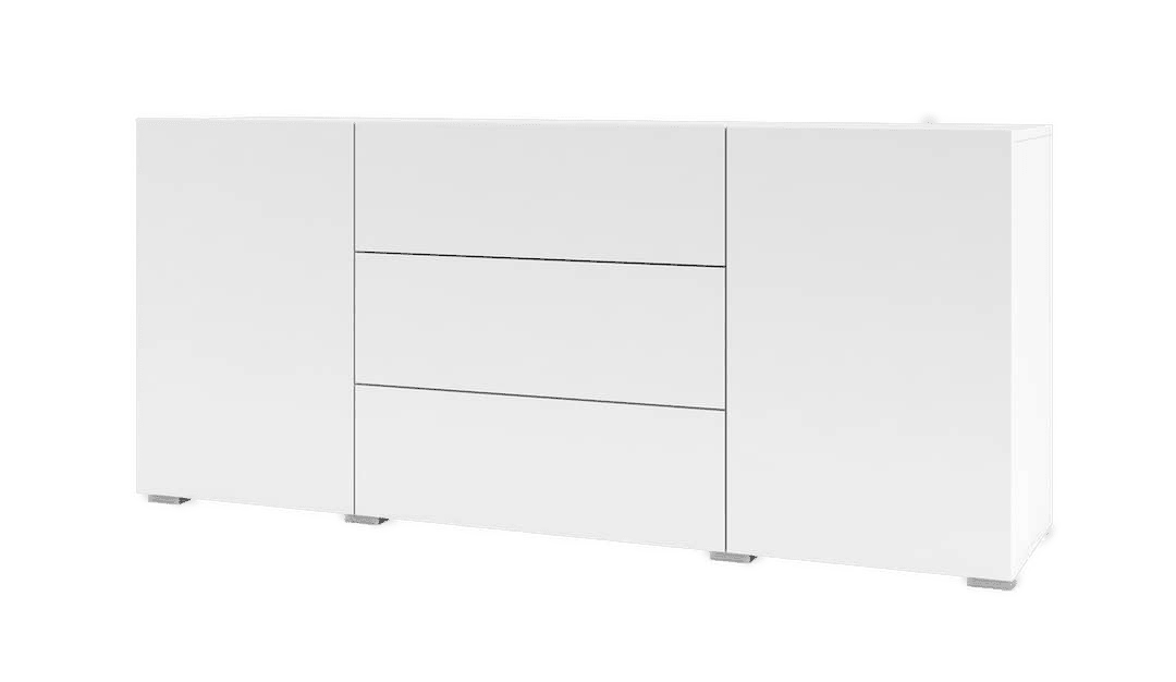 Ava 26 Sideboard Cabinet 140cm White Matt Living Sideboard Cabinet 