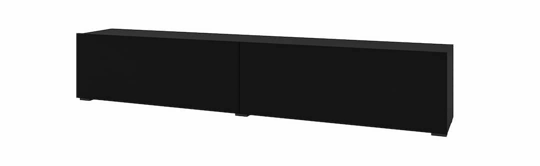 Ava 40 TV Cabinet 180cm Black Matt Living Room TV Cabinet 