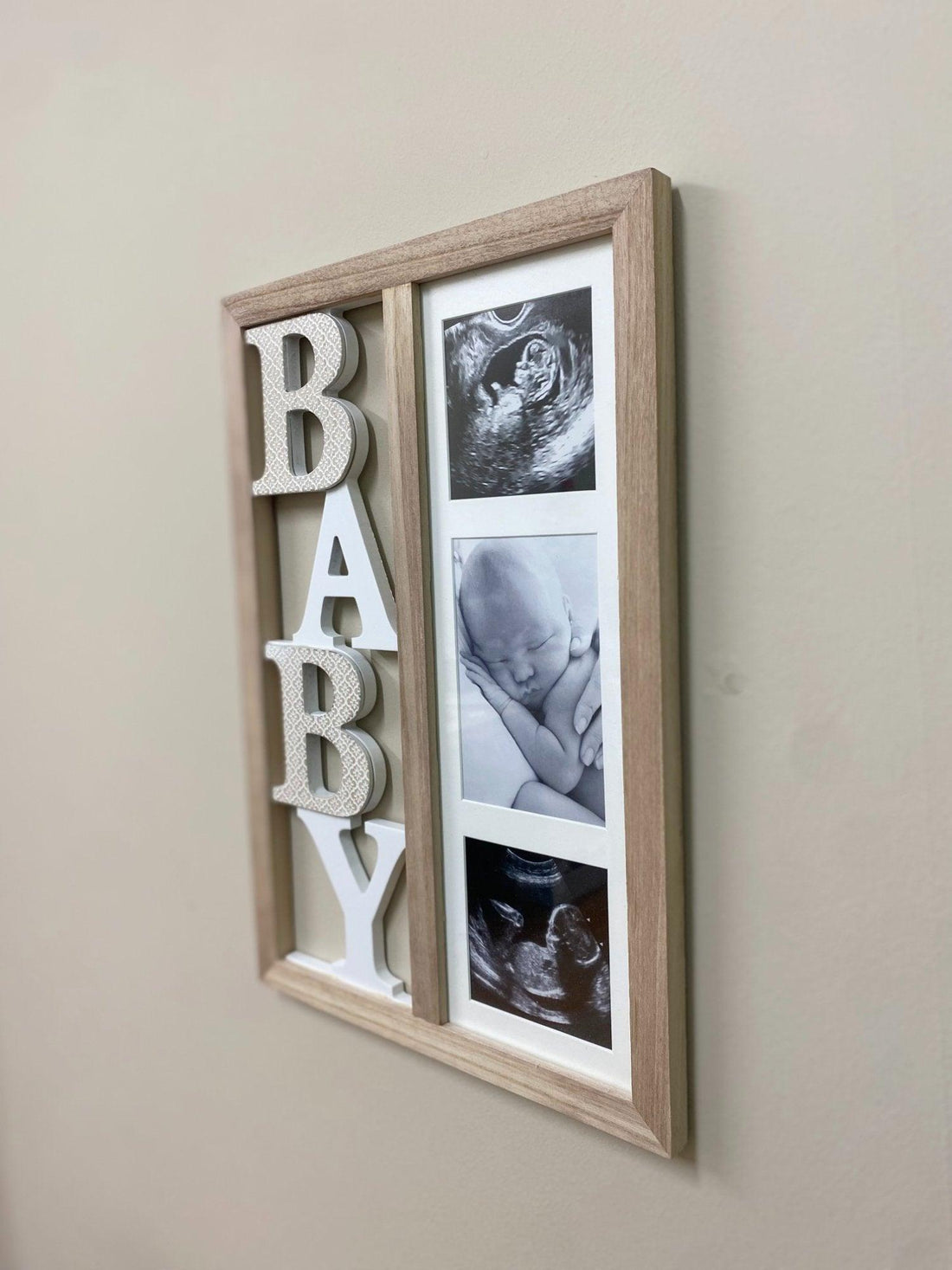 Baby Three Photograph Wooden Frame 43cm - £33.99 - New Baby 