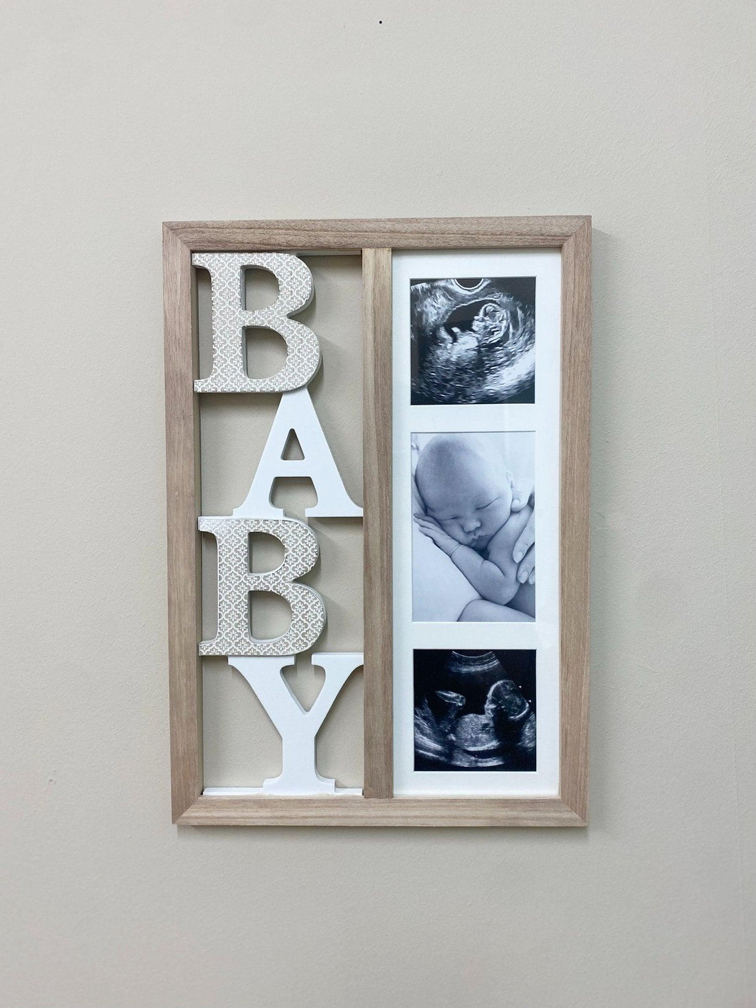 Baby Three Photograph Wooden Frame 43cm - £33.99 - New Baby 