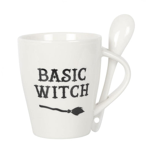 Basic Witch Mug and Spoon Set-Mugs Cups