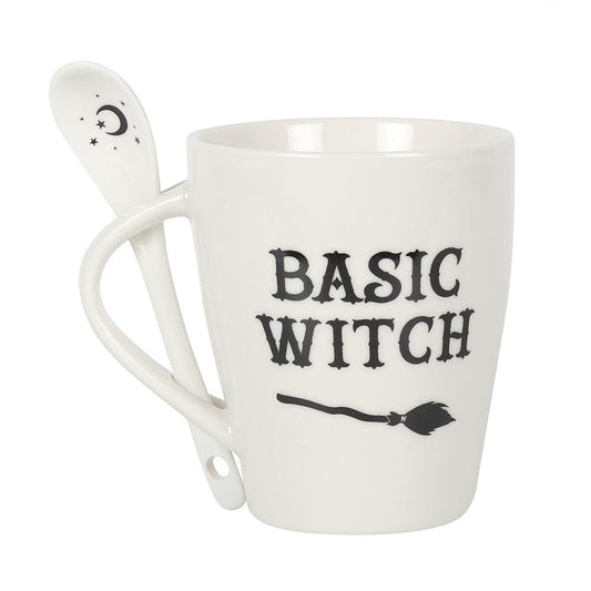 Basic Witch Mug and Spoon Set - £8.5 - Mugs Cups 