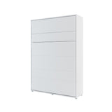 Double (140cm) Vertical Wall Bed (Gas Lift) White Matt