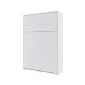 Double (140cm) Vertical Wall Bed (Gas Lift) White Matt