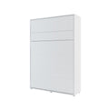 BC-01 Vertical Wall Bed Concept 140cm White Matt Wall Bed 