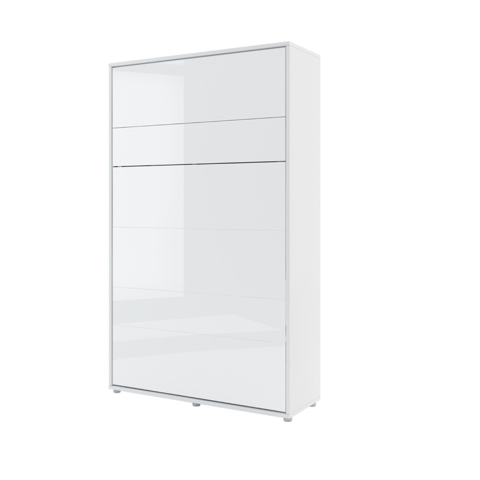 BC-02 Vertical Wall Bed Concept 120cm White Gloss Wall Bed 