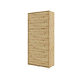 BC-03 Vertical Wall Bed Concept 90cm Oak Artisan Wall Bed 