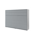 BC-04 Horizontal Wall Bed Concept 140cm Grey Matt Wall Bed 