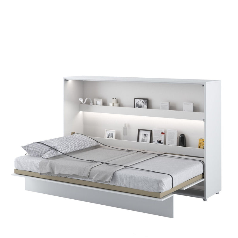 Horizontal Folding Wall Bed – Small Double 120cm Hidden Pull Down Bed Gas Soft Close