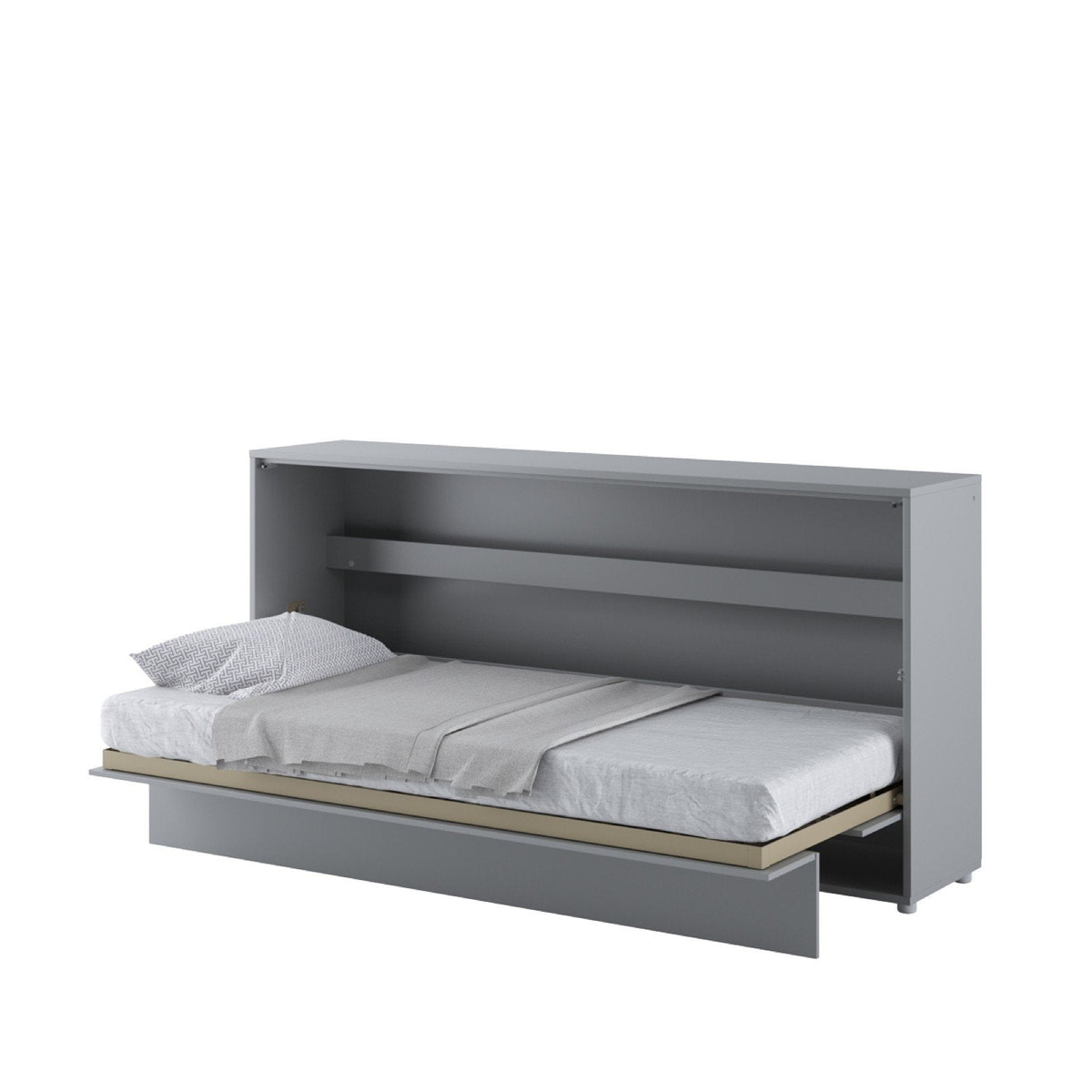 Single (90cm) Horizontal Wall Bed (Gas Lift) Grey Matt
