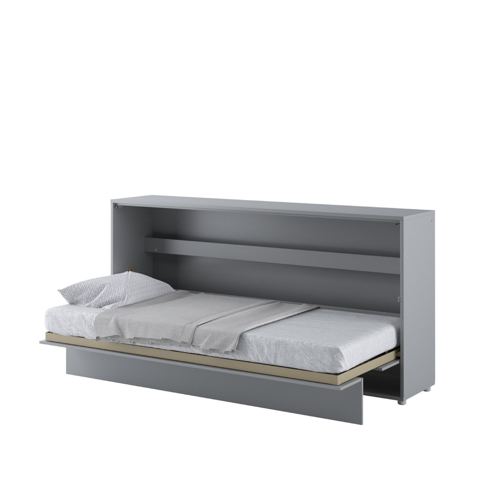 Single (90cm) Horizontal Wall Bed (Gas Lift) Grey Matt