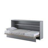 Single (90cm) Horizontal Wall Bed (Gas Lift) Grey Matt