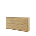 BC-06 Horizontal Wall Bed Concept 90cm Oak Artisan Wall Bed 