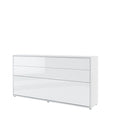 BC-06 Horizontal Wall Bed Concept 90cm White Gloss Wall Bed 