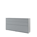 BC-06 Horizontal Wall Bed Concept 90cm Grey Matt Wall Bed 