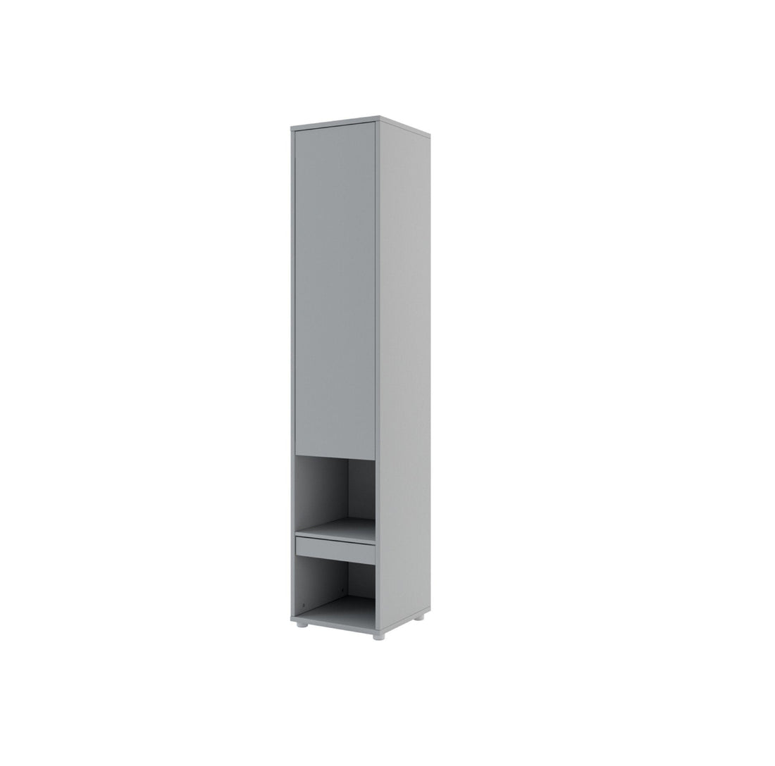 BC-07 Tall Storage Cabinet for Vertical Wall Bed Concept Grey Matt Tall Storage Cabinet 