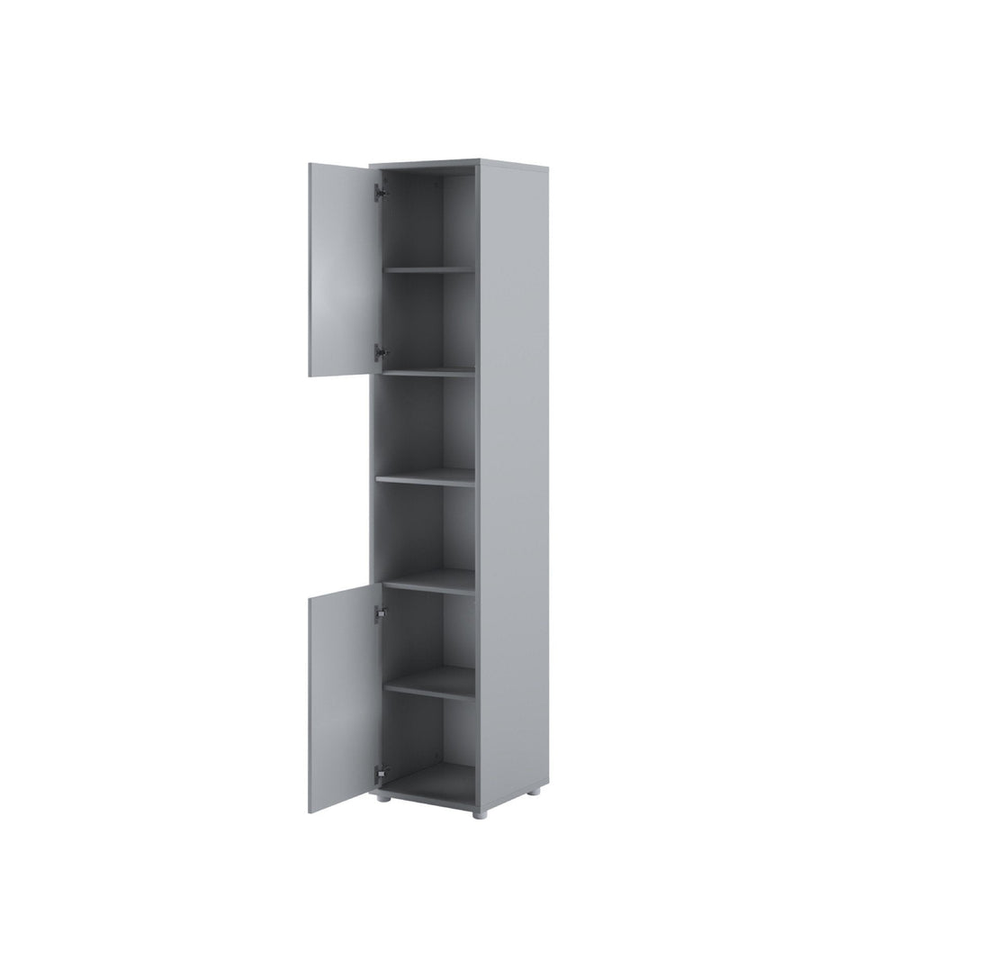 BC-08 Tall Storage Cabinet for Vertical Wall Bed Concept Grey Matt Tall Storage Cabinet 