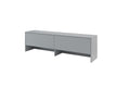 BC-09 Over Bed Unit for Horizontal Wall Bed Concept 140cm Grey Matt Wall Bed with Storage Unit 