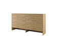 BC-11 Over Bed Unit for Horizontal Wall Bed Concept 90cm Oak Artisan Wall Bed with Storage Unit 
