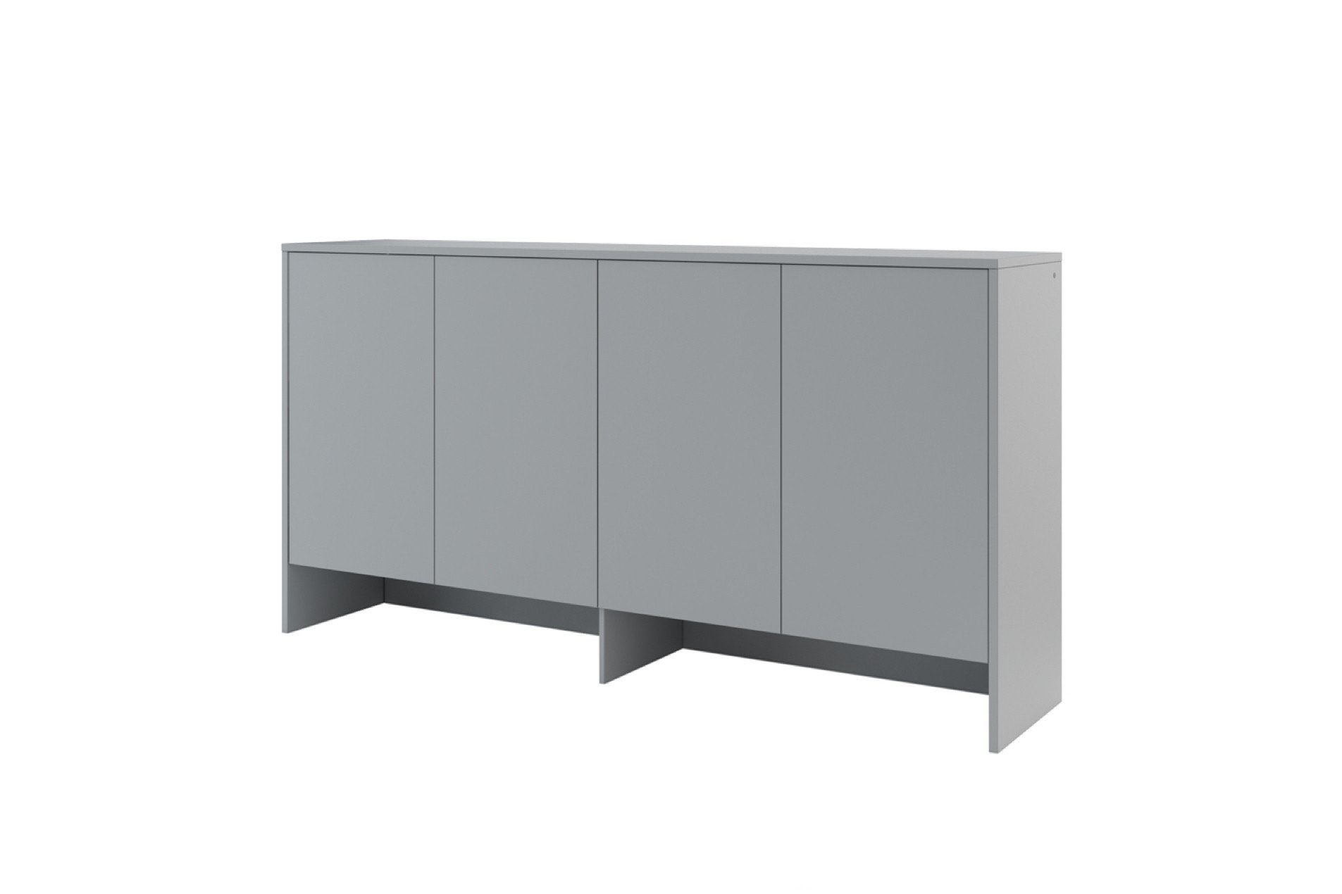 BC-11 Over Bed Unit for Horizontal Wall Bed Concept 90cm Grey Matt Wall Bed with Storage Unit 