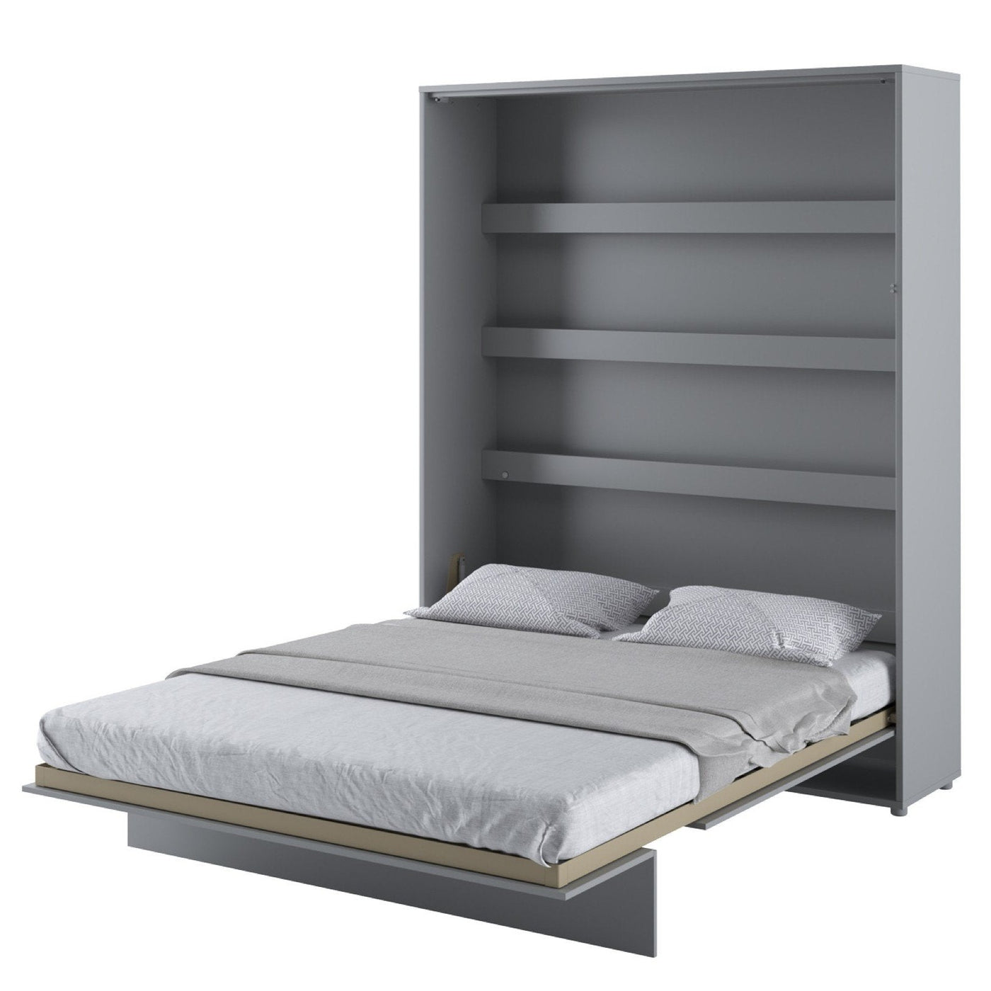 Single (80cm) Vertical Wall Bed (Spring Lift) Grey Matt