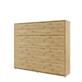 BC-14 Horizontal Wall Bed Concept 160cm Oak Artisan Wall Bed 