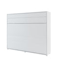 BC-14 Horizontal Wall Bed Concept 160cm White Matt Wall Bed 