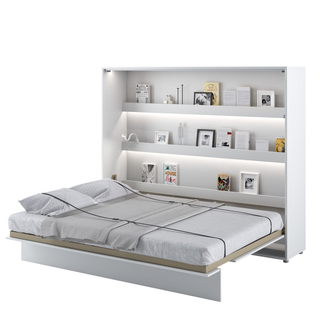 BC-14 Horizontal Wall Bed Concept 160cm - £970.2 - Wall Bed 