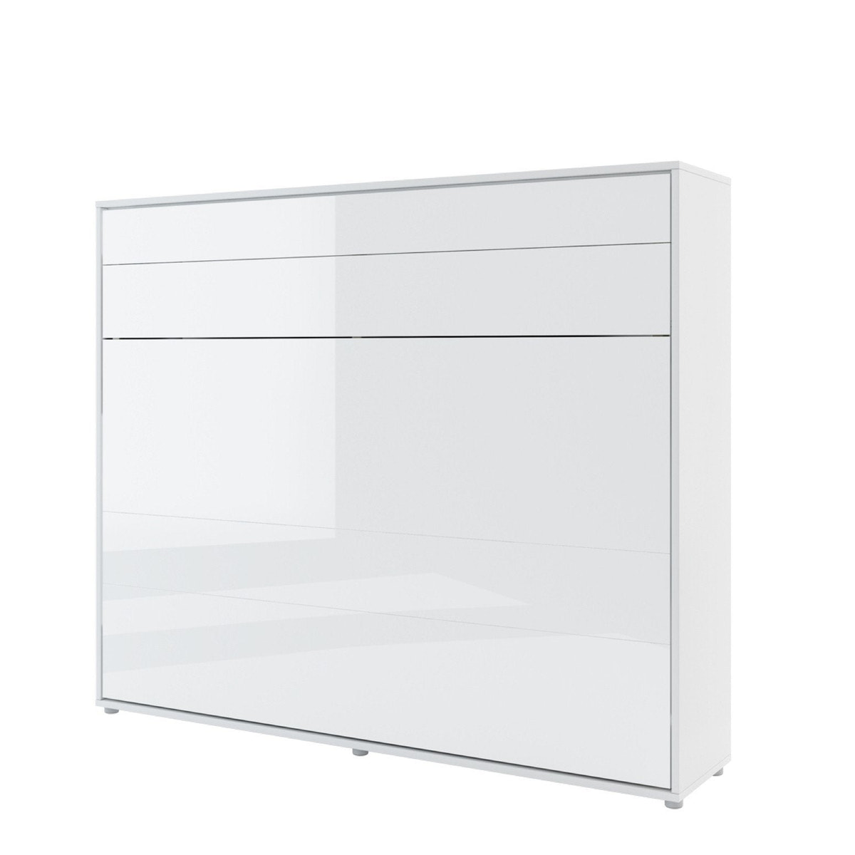 EU King (160cm) Horizontal Wall Bed with Storage
