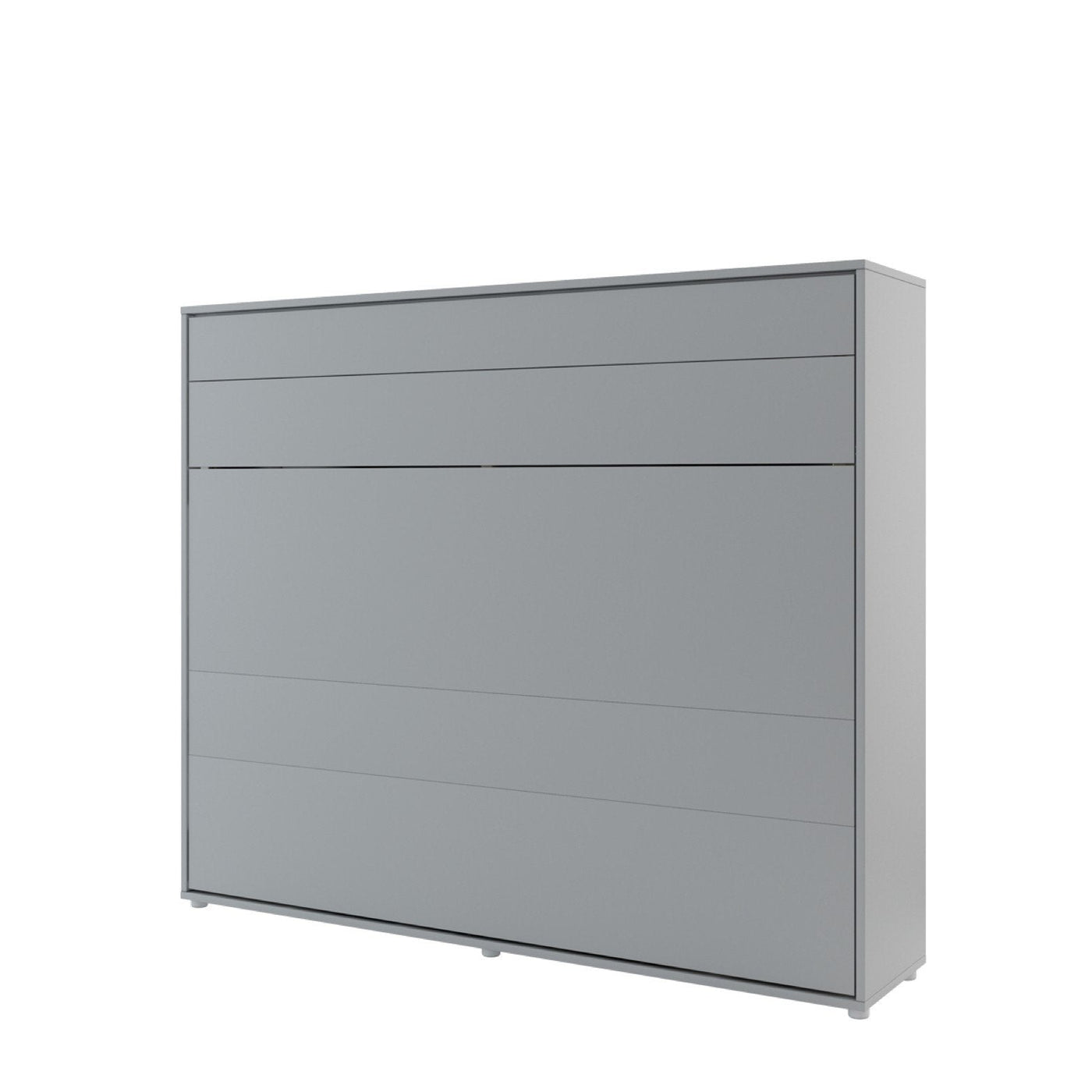 EU King (160cm) Horizontal Wall Bed with Storage