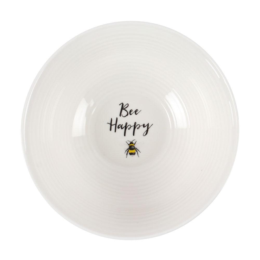 Bee Happy Ceramic Bowl - £15.99 - Tableware 