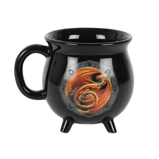 Beltane Colour Changing Cauldron Mug by Anne Stokes-Mugs Cups