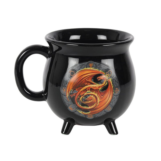 Beltane Colour Changing Cauldron Mug by Anne Stokes - £15.99 - Mugs Cups 
