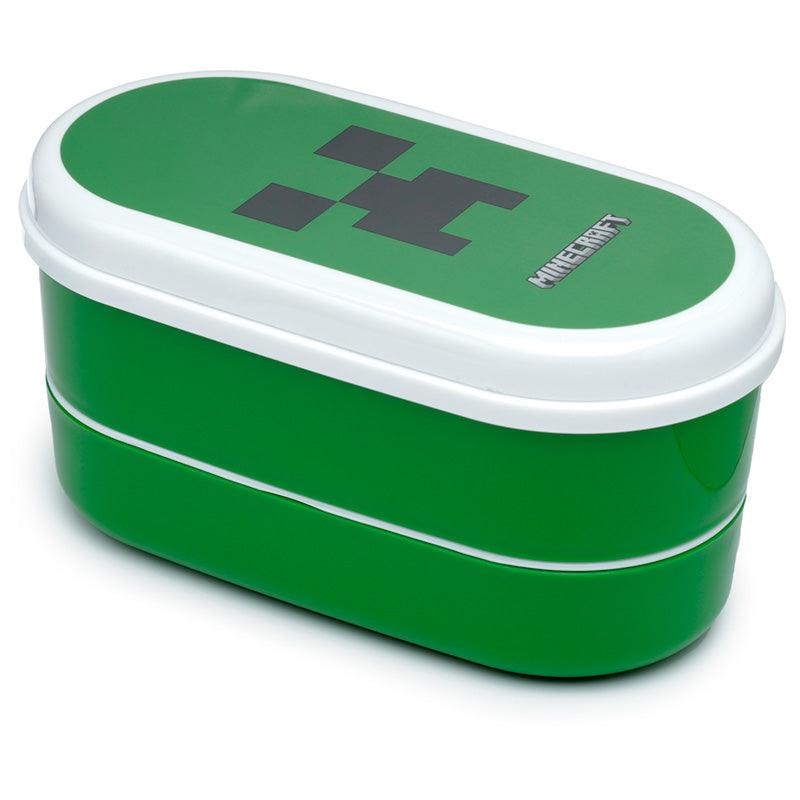 Bento Lunch Box with Fork & Spoon - Minecraft Creeper-