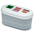 Bento Lunch Box with Fork & Spoon - Minecraft Faces-
