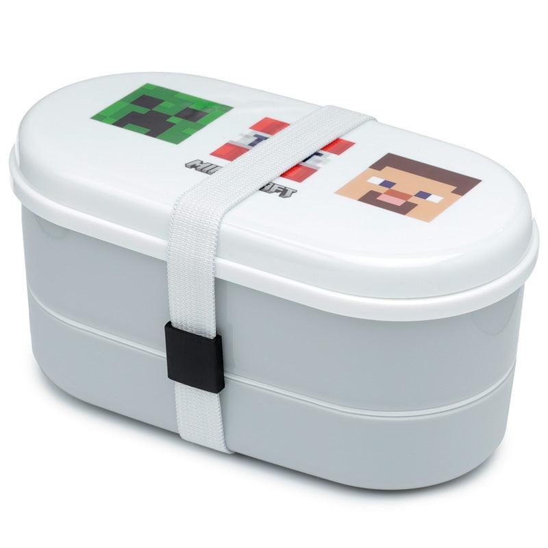 Bento Lunch Box with Fork & Spoon - Minecraft Faces - £9.99 - 
