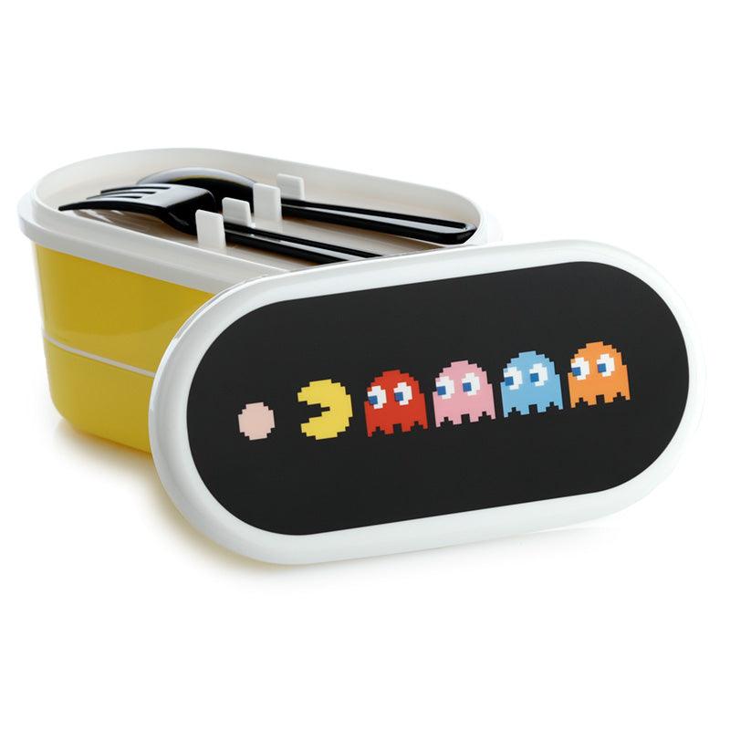 Bento Lunch Box with Fork & Spoon - Pac-Man-