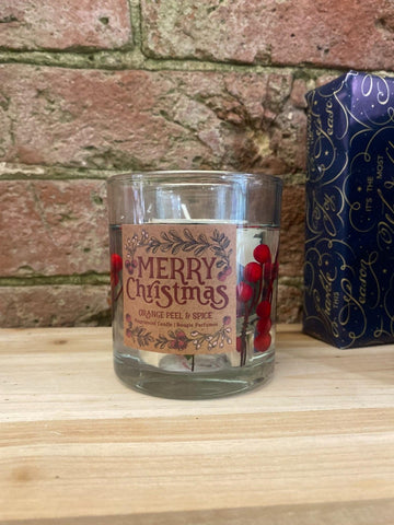 Berry & Holly Gel Wax Candle 9cm - £15.99 - Christmas Candles & Fragrance 