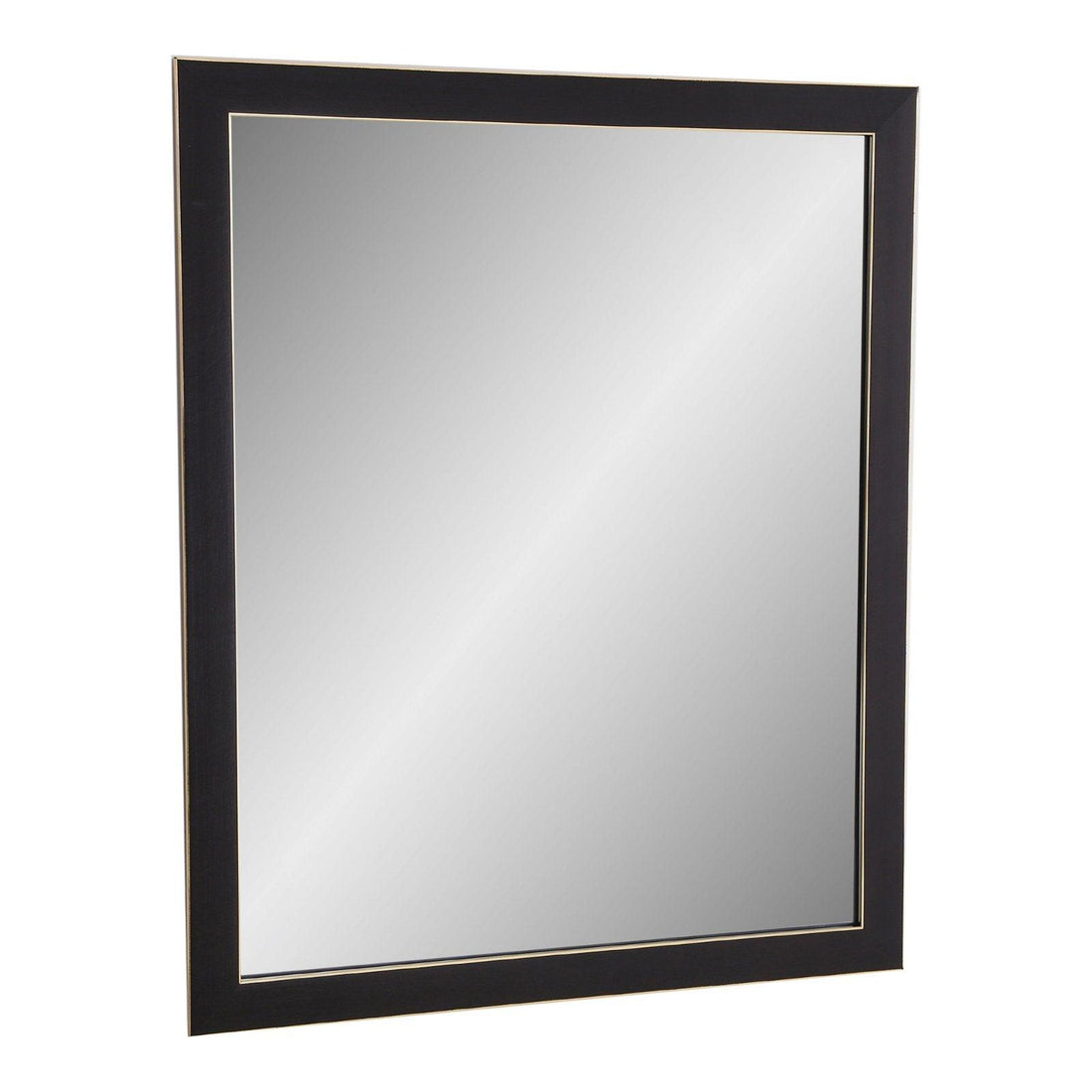 Black And Gold Edged Mirror - £31.99 - Mirrors 
