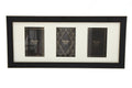 Black And Gold Triple Photo Frame 4x6