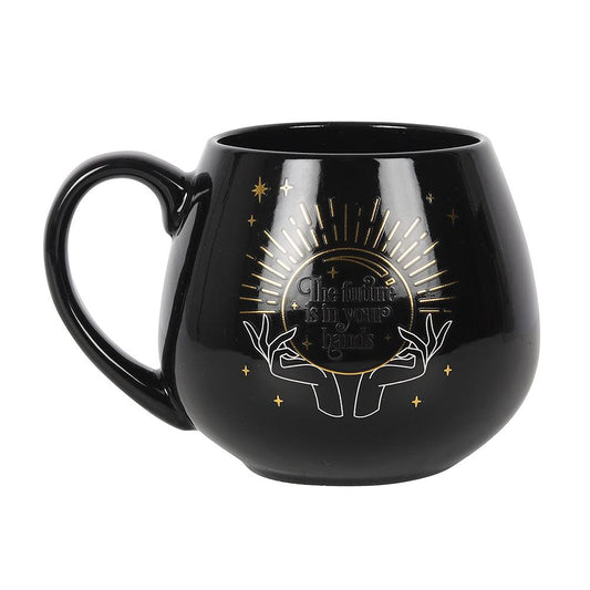 Black Fortune Teller Colour Changing Mug-Mugs Cups